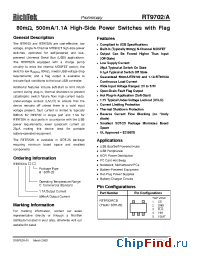 Datasheet RT9702A manufacturer RichTek